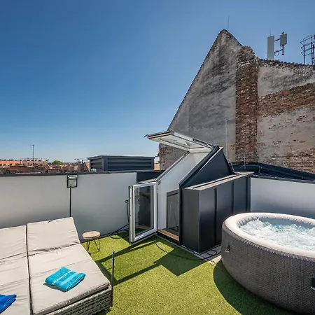 Luxury Penthouse W Garage - Centre Apartament Budapeszt